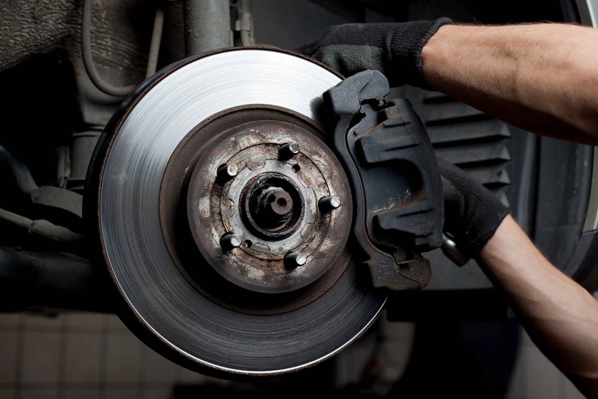 Brake Repair brake repair in process