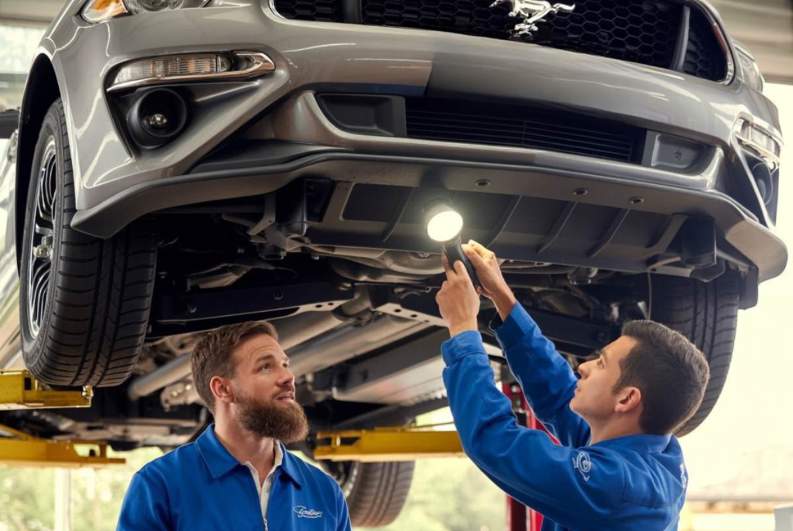 Check engine light diagnostics tech inspection