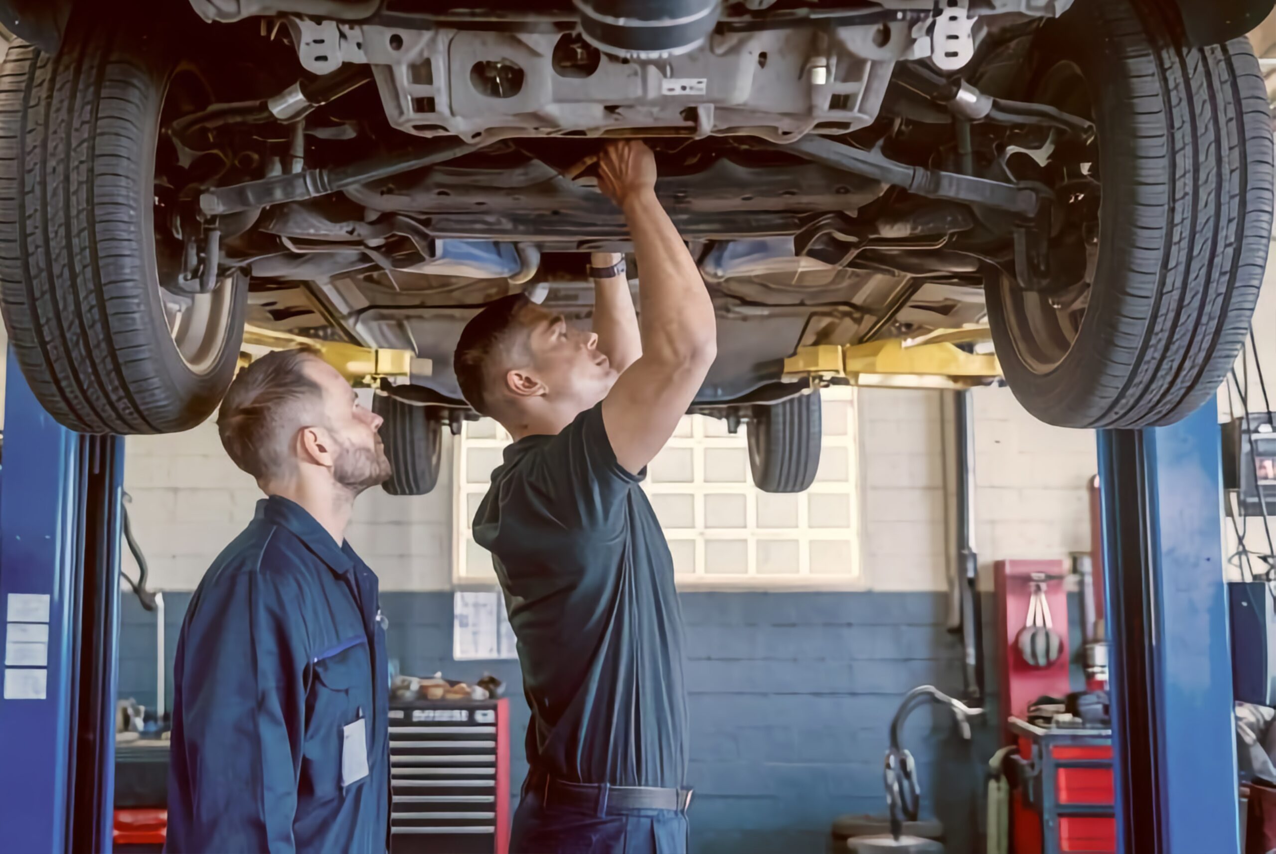 oil change service mechanic